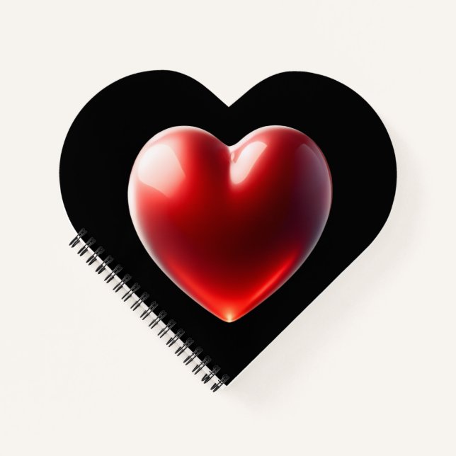 Cuaderno Red Heart Shaped Notebook (Anverso)