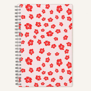 Cuaderno Red Hibiscus Floral