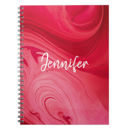Cuaderno Red Hot Swirls Personalizada