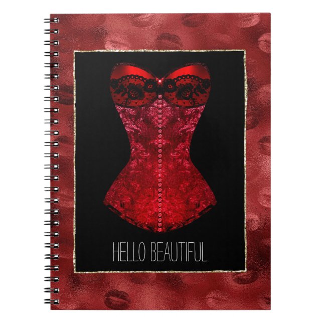 Cuaderno Red Lips Corset (Frente)
