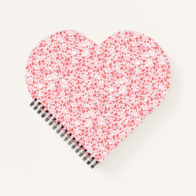 Cuaderno Red Love Hearts – Valentine Collection (Anverso)