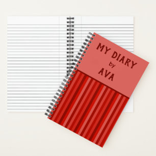 Cuaderno Red My Diary by Me Strike Journal