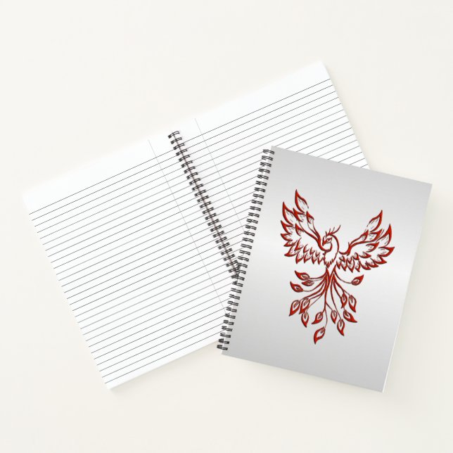 Cuaderno Red Phoenix Rises Silver (Interior)