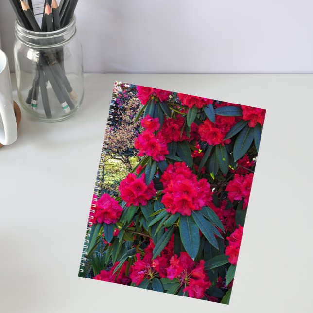 Cuaderno Red Rhododendron Blooms Bloc de notas florales (In Situ)