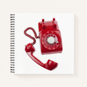 Cuaderno Red Rotary Phone