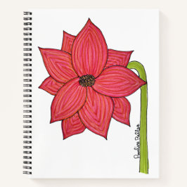 Cuaderno Red Star Flower