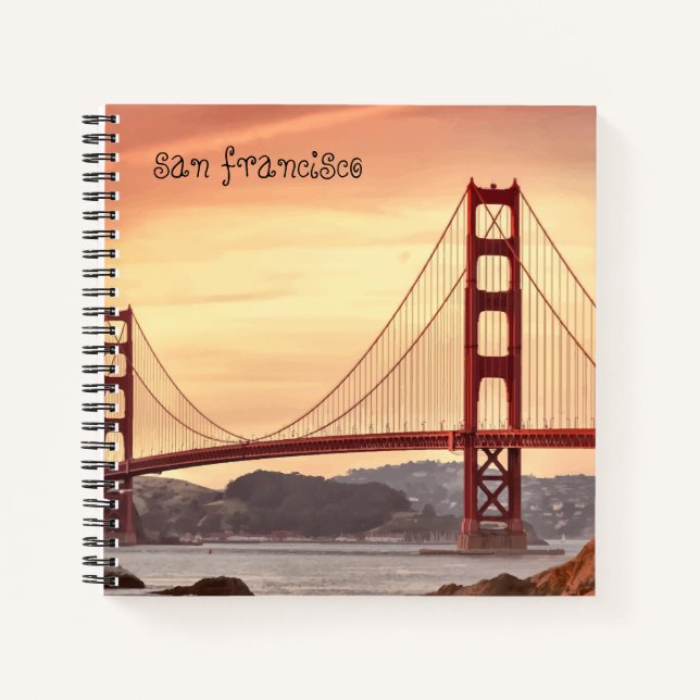 Cuaderno Red Sunset San Francisco (Anverso)