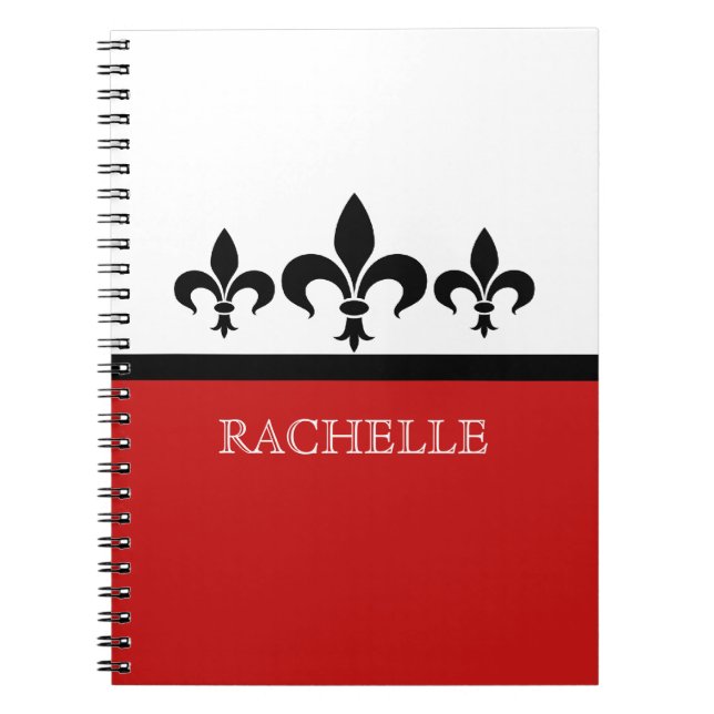 Cuaderno Red Swanky Fleur De Lis (Frente)