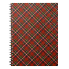 Cuaderno Red y Blue Royal Stewart Escocia Plaid