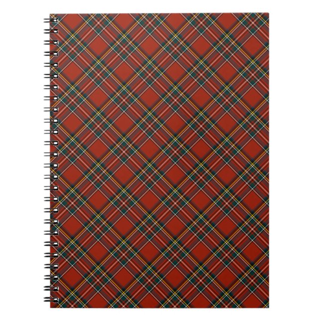 Cuaderno Red y Blue Royal Stewart Escocia Plaid (Frente)