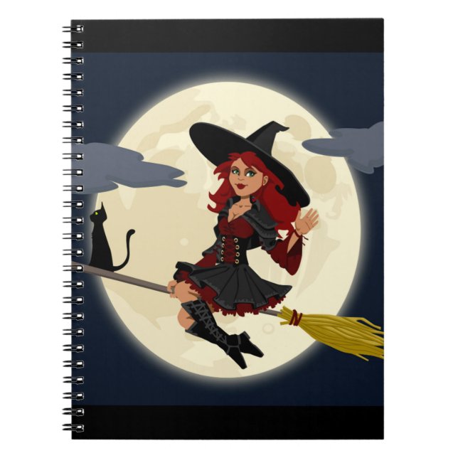 CUADERNO REDHEADED HALLOWEEN WITCH (Frente)
