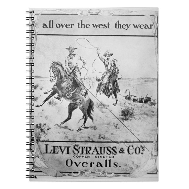 Cuaderno Refiera para Levi Strauss y Co, c.1900 (el litho) (Frente)