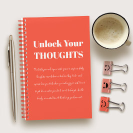 Cuaderno Reflect & Create | Motivational Red Notebook