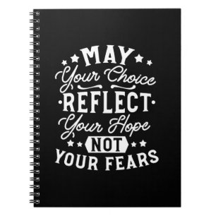 Cuaderno Refleja Esperanza No Miedo – Frase Motivacional de