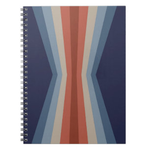 Cuaderno Reflejo arcoiris en estilo retro