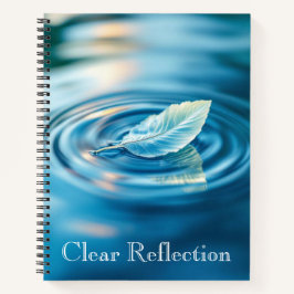 Cuaderno Reflejo de agua ondulada | Agua tranquila abstract