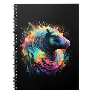 Cuaderno Reflejos abstractos: Salpicadura de color de hipop