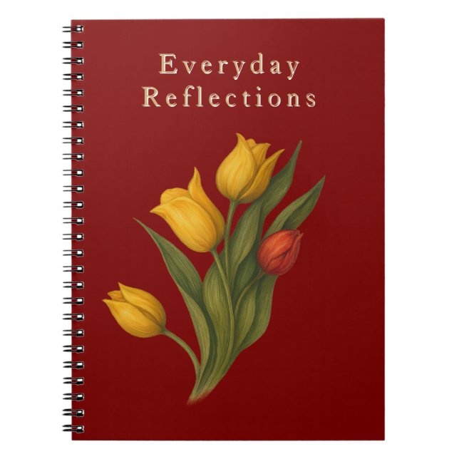 Cuaderno Reflejos del Jardín de Tulipanes — Luxe Journal (Frente)