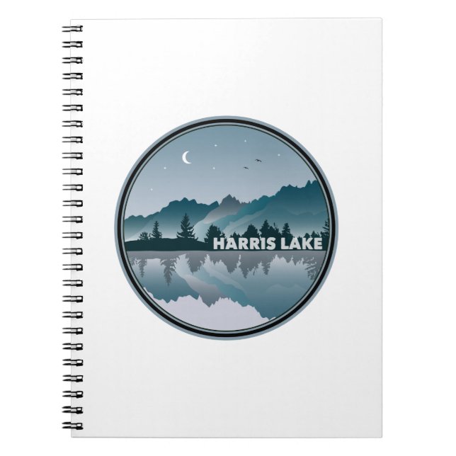 Cuaderno Reflexión de Harris Lake North Carolina (Frente)