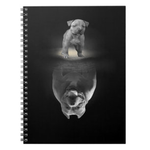 Cuaderno Reflexión de Pitbull Lover Dog American Pitbull Do