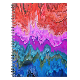 Cuaderno "Reflexión radiante" Arte abstracto colorido