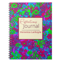 Reflexiones de resumen floral multicolor