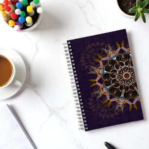 Cuaderno Refracción de púrpura de unión de hilos apilados