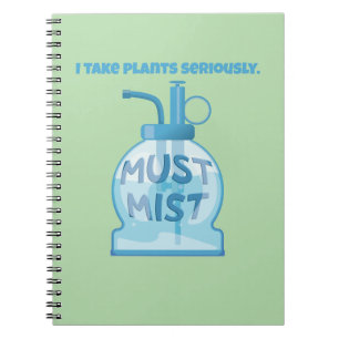 Cuaderno Regador mister para plantas en maceta