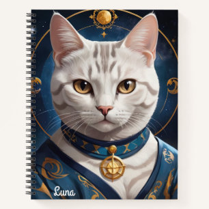 Cuaderno Regal American Shorthair Cat vestido con azul