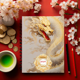 Cuaderno Regal Dragon Lore: El Dragón Dorado Personalizado