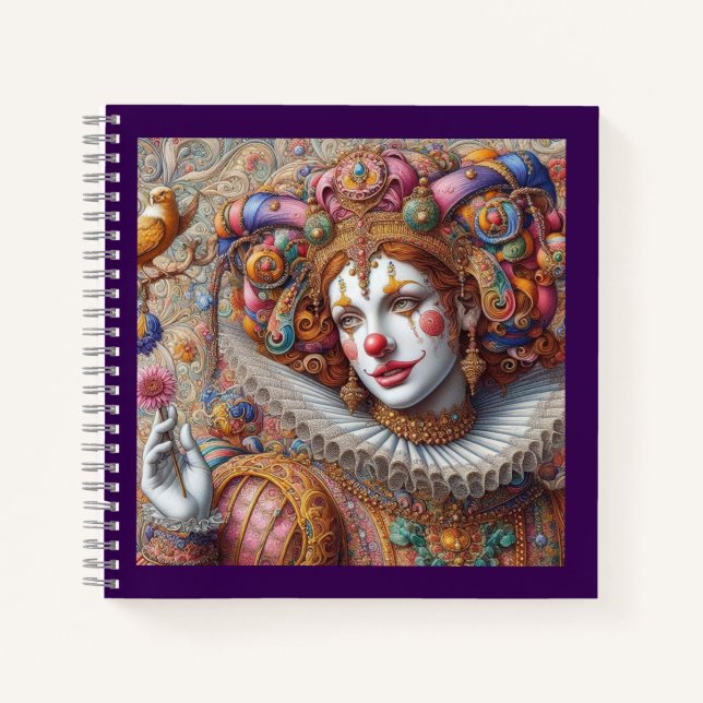 Cuaderno "Regal Harlequin Dreams - Fantasy Notebook" (Anverso)