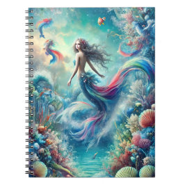 Cuaderno Regalo acuático de sueños oceánicos de sirena