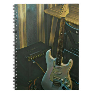 Cuaderno regalo acústico de guitarra eléctrica de bajo