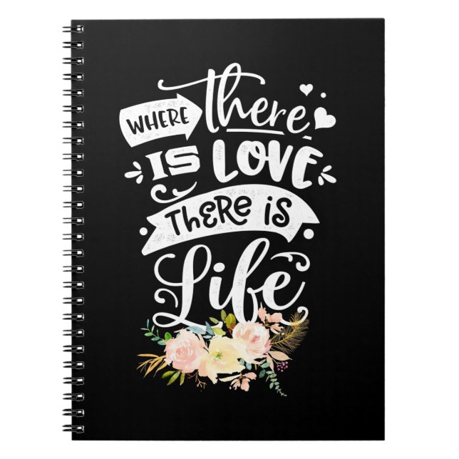 Cuaderno Regalo boda | Hay Amor Ahí Hay Vida (Frente)