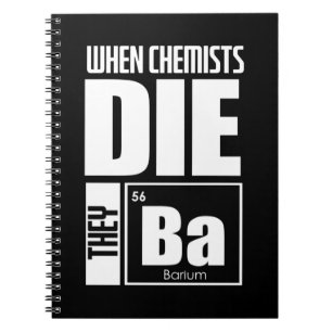 Cuaderno Regalo científico Hermosa Química