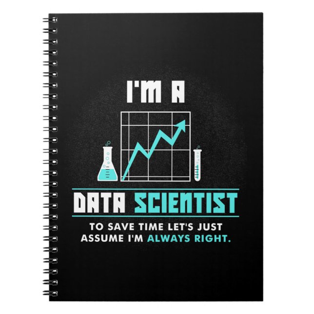 Cuaderno Regalo científico | Soy Científico De Datos (Frente)