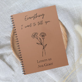 Cuaderno Regalo de aborto de personalizado Grief Journal Me