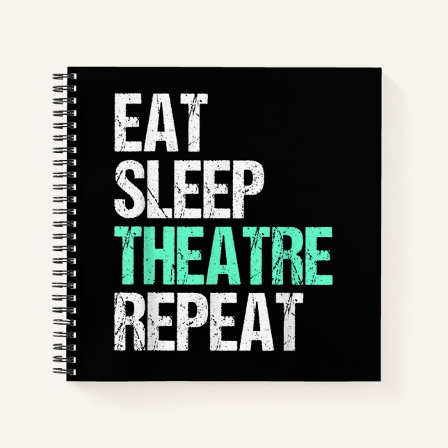 Cuaderno Regalo de actriz de actor cómico de repetición del (Anverso)