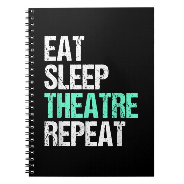 Cuaderno Regalo de actriz de actor cómico de repetición del (Frente)