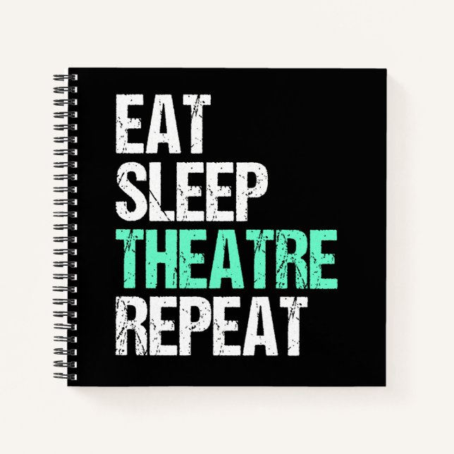 Cuaderno Regalo de actriz de actor divertido para dormir en (Anverso)