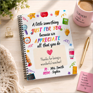 Cuaderno Regalo de agradecimiento a maestros