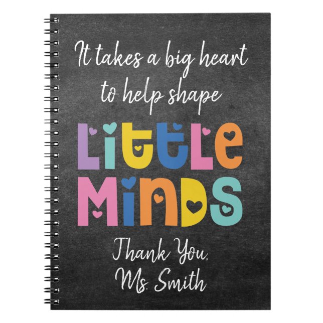 Cuaderno Regalo de agradecimiento del profesor | Estilo del (Frente)