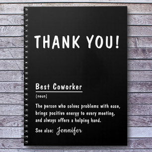 Cuaderno Regalo de agradecimiento Mejor compañero de trabaj