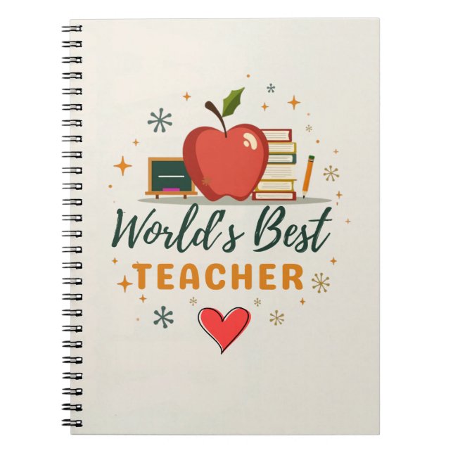 Cuaderno Regalo de Agradecimiento para el Mejor Profesor de (Frente)