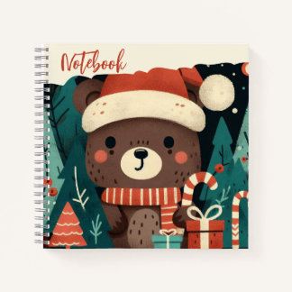 Cuaderno Regalo de alegría - entrega navideña de Santa Bear