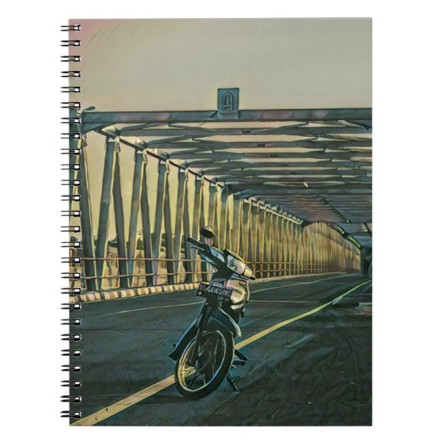 Cuaderno Regalo de amante de la motocicleta (Frente)