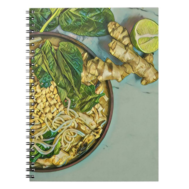 Cuaderno Regalo de amante de los fideos (Frente)