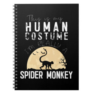 Cuaderno Regalo de araña Araña de disfraz humana de Hallo