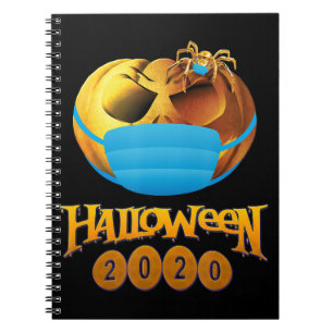 Cuaderno Regalo de araña   Calabaza De Halloween Y Máscara 