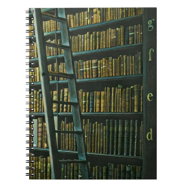 Cuaderno Regalo de arte de lectura de vintage (Frente)